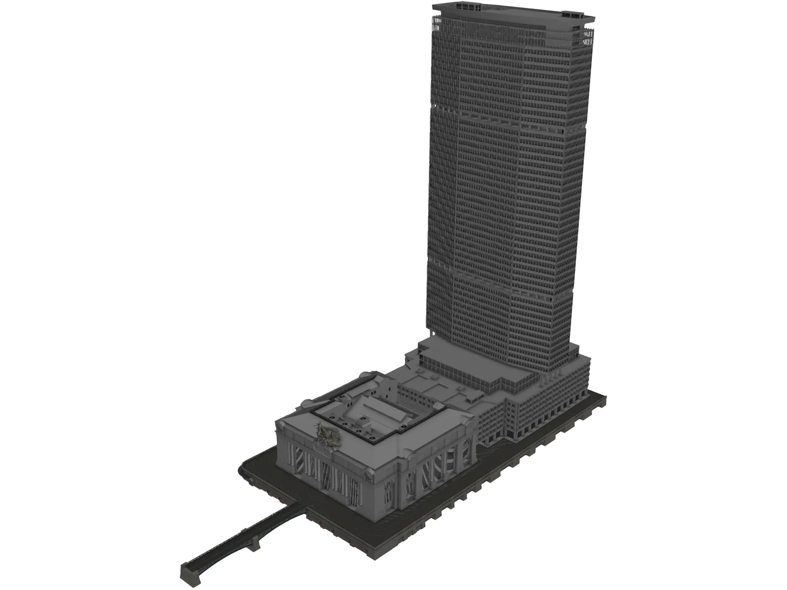 Metlife Tower 3D Model main preview