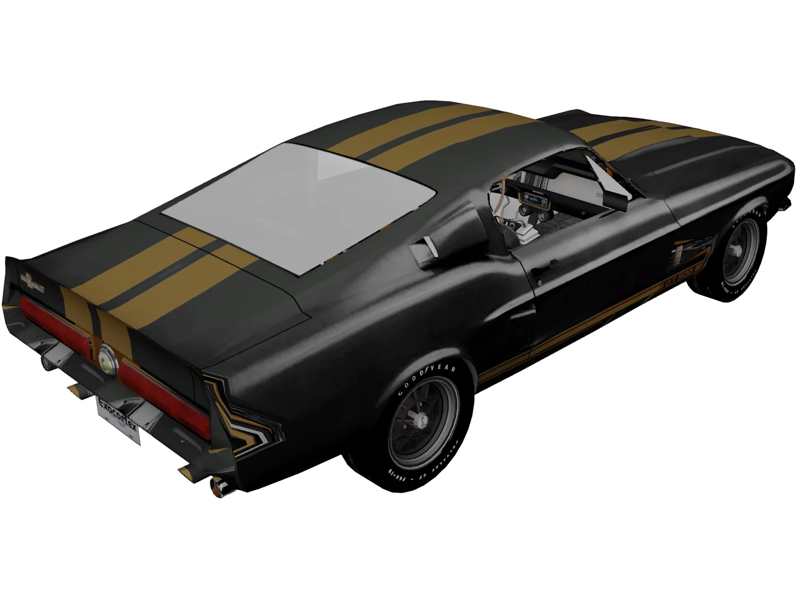 Ford Mustang Shelby GT500 (1967) 3D Model main preview