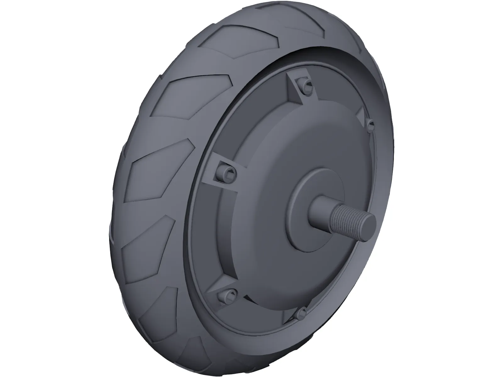 Wheel Motor 3D Model main preview
