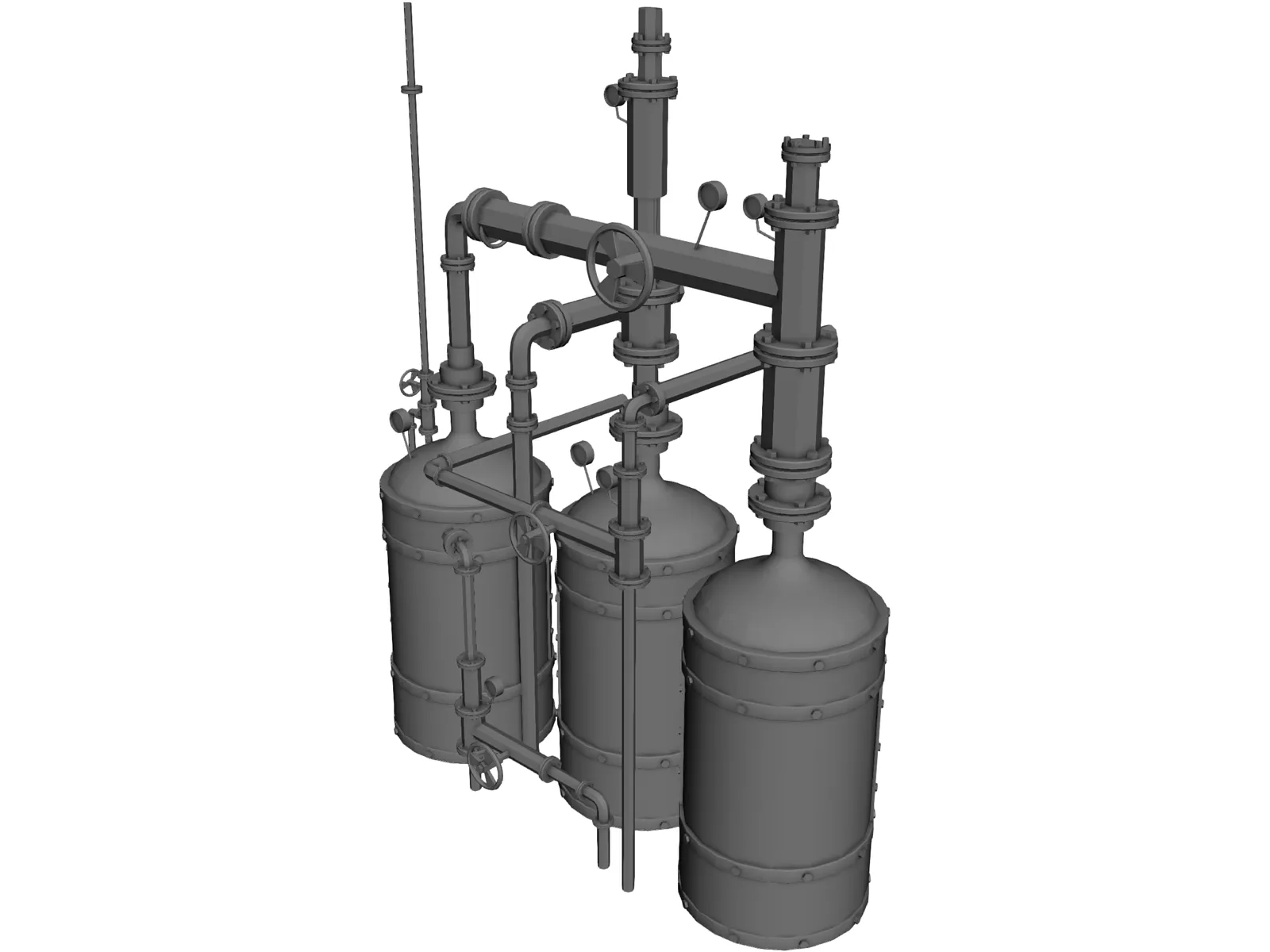 Brewery 3D Model main preview