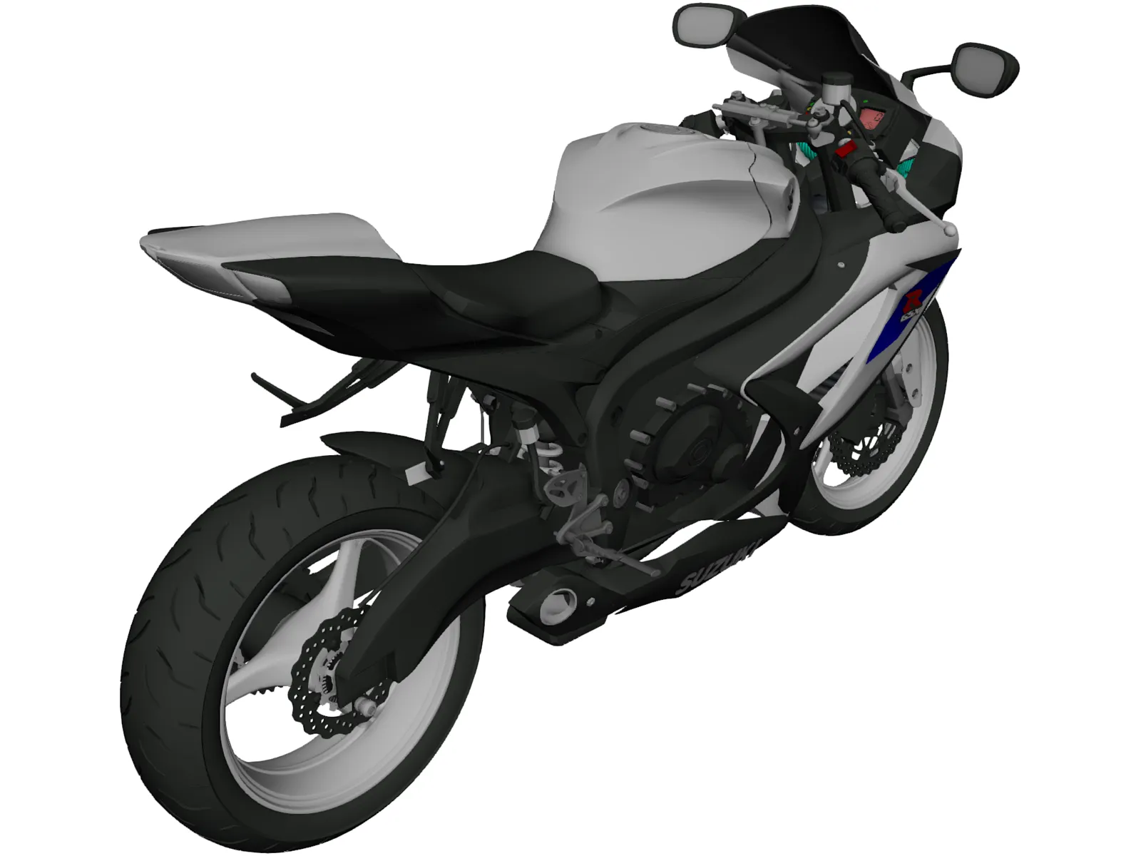 Suzuki GSX-R 750 (2008) 3D Model main preview