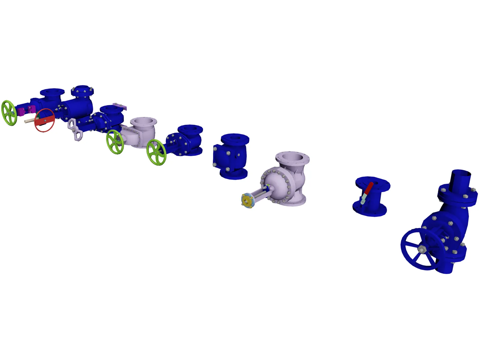 Valve Collection 3D Model main preview