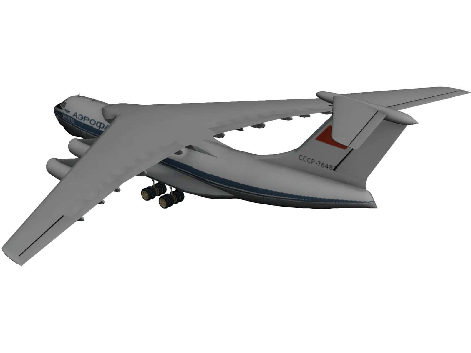 Ilyushin IL-76 Candid 3D Model main preview
