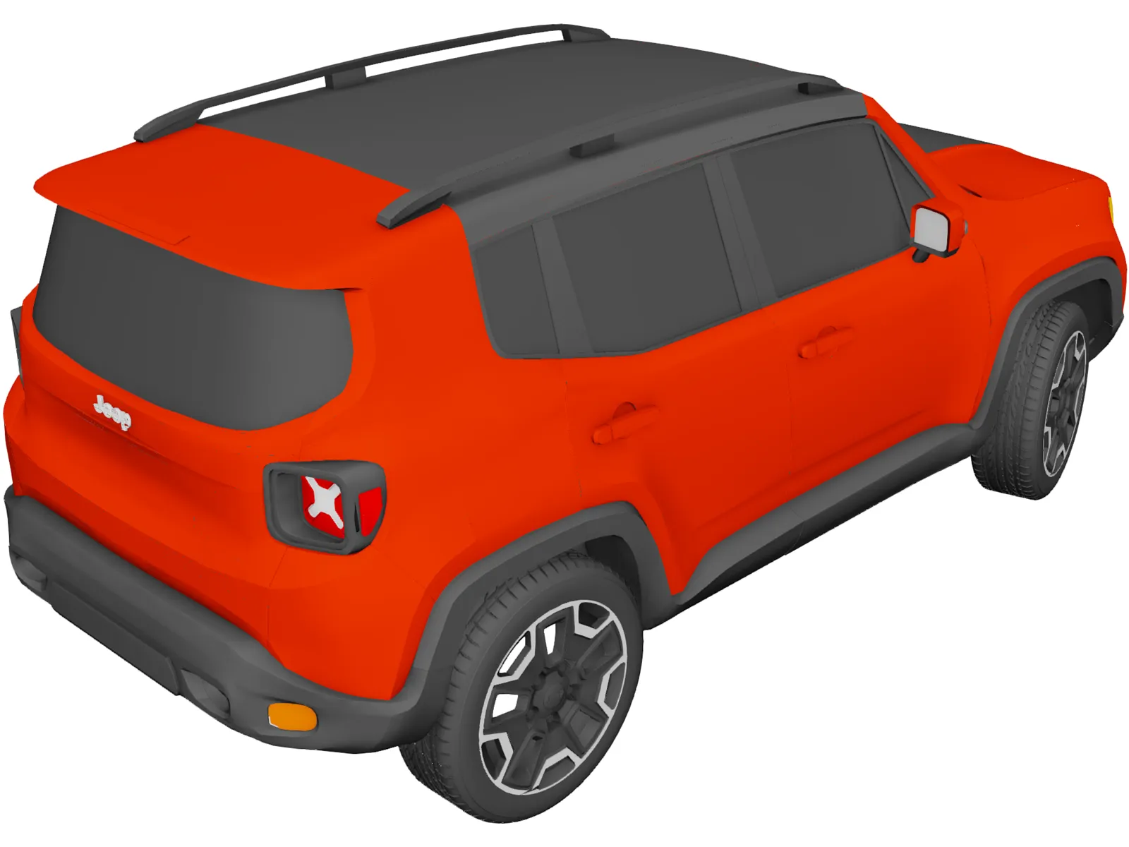 Jeep Renegade Latitude (2015) 3D Model main preview