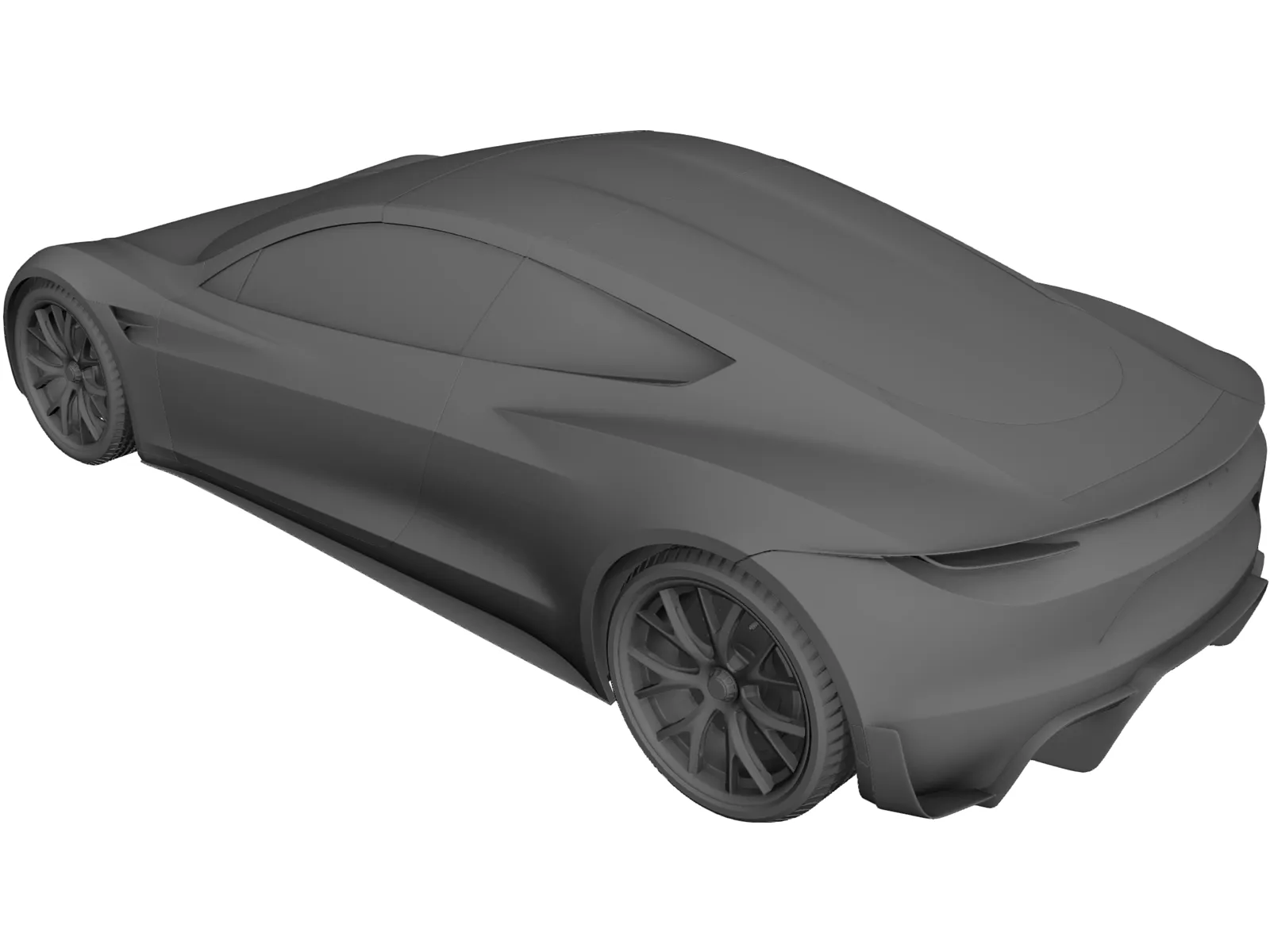 Tesla Roadster (2020) 3D Model main preview