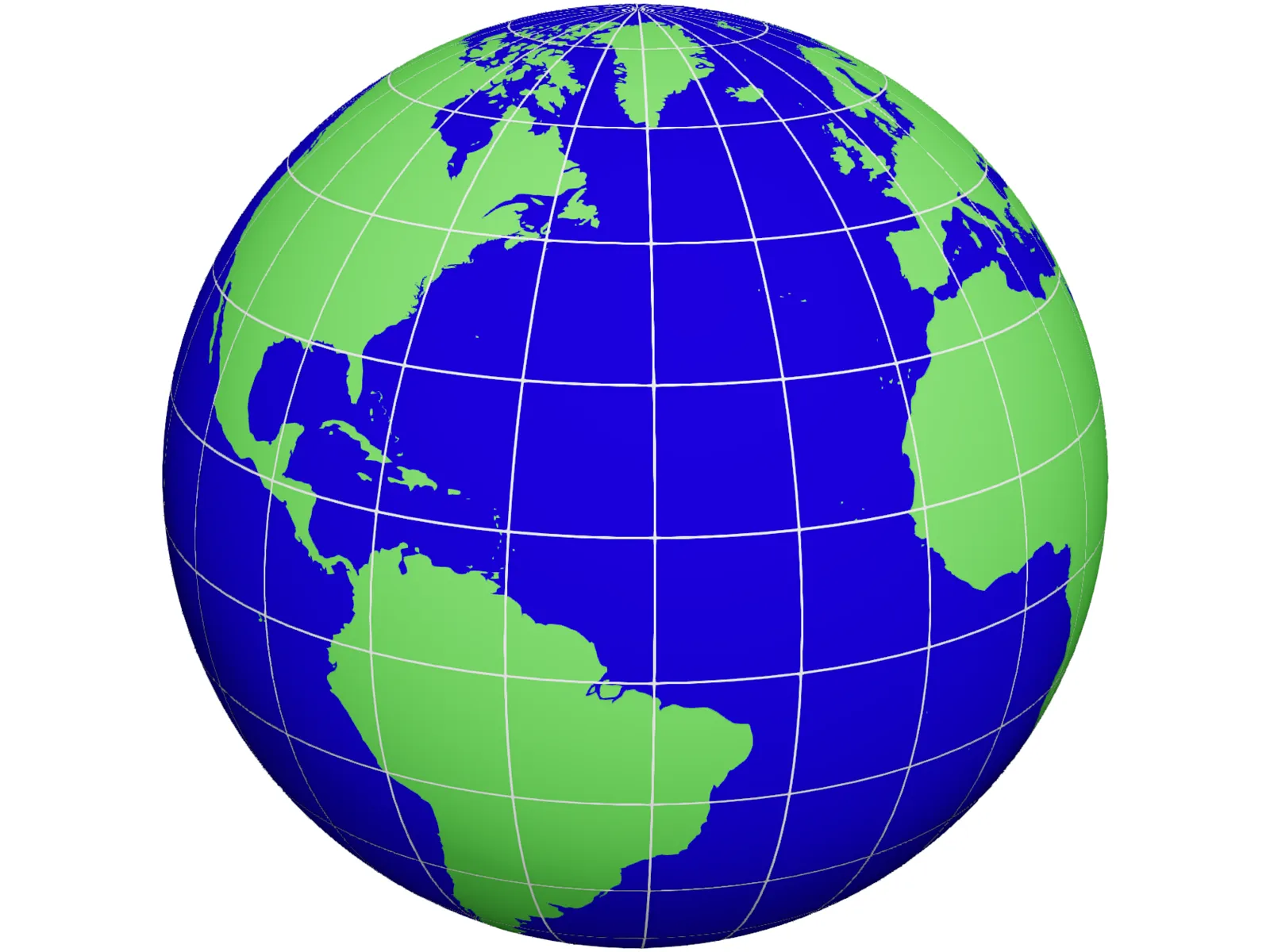 Globe 3D Model main preview