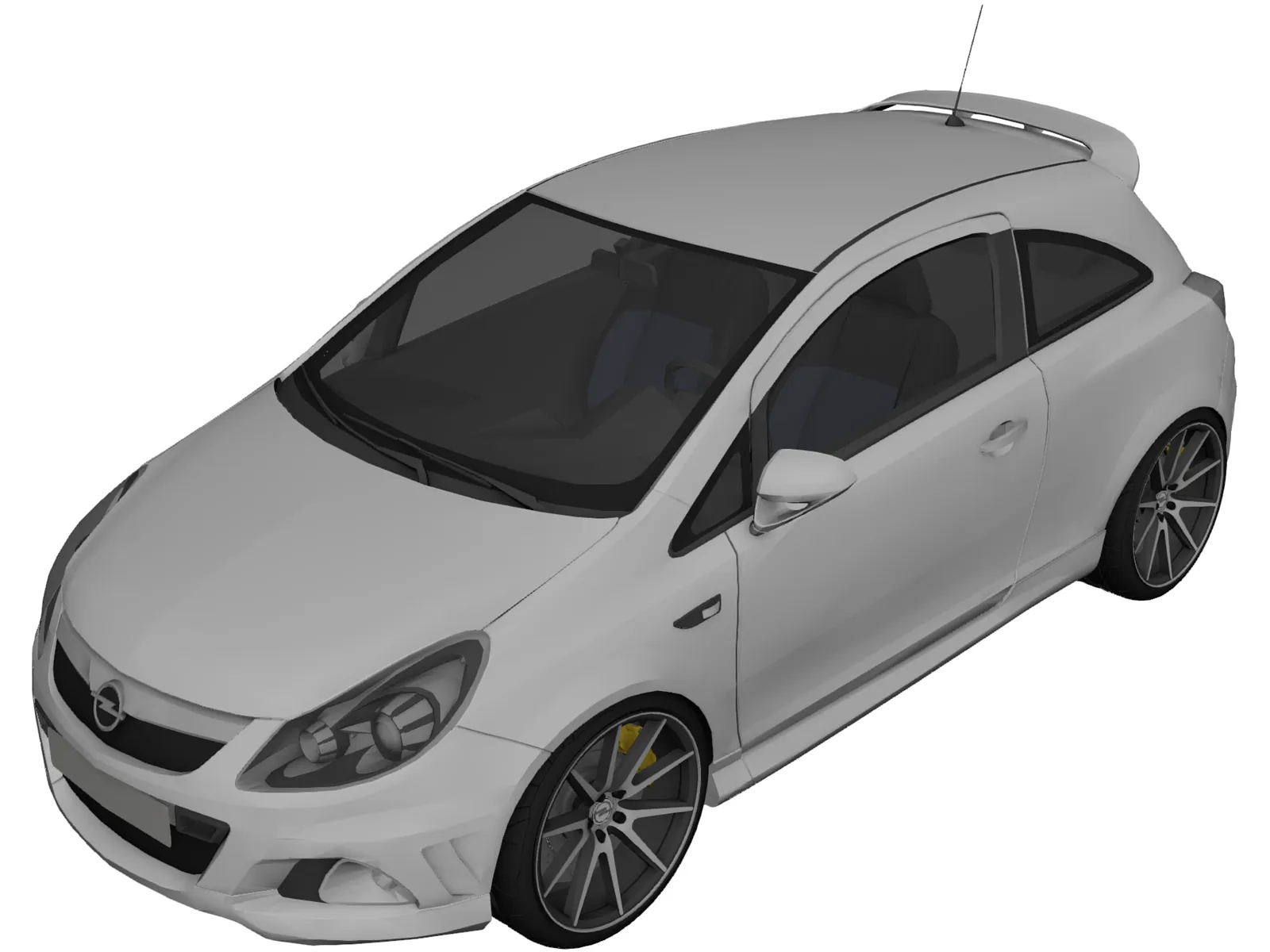 Opel Corsa OPC 3D Model main preview