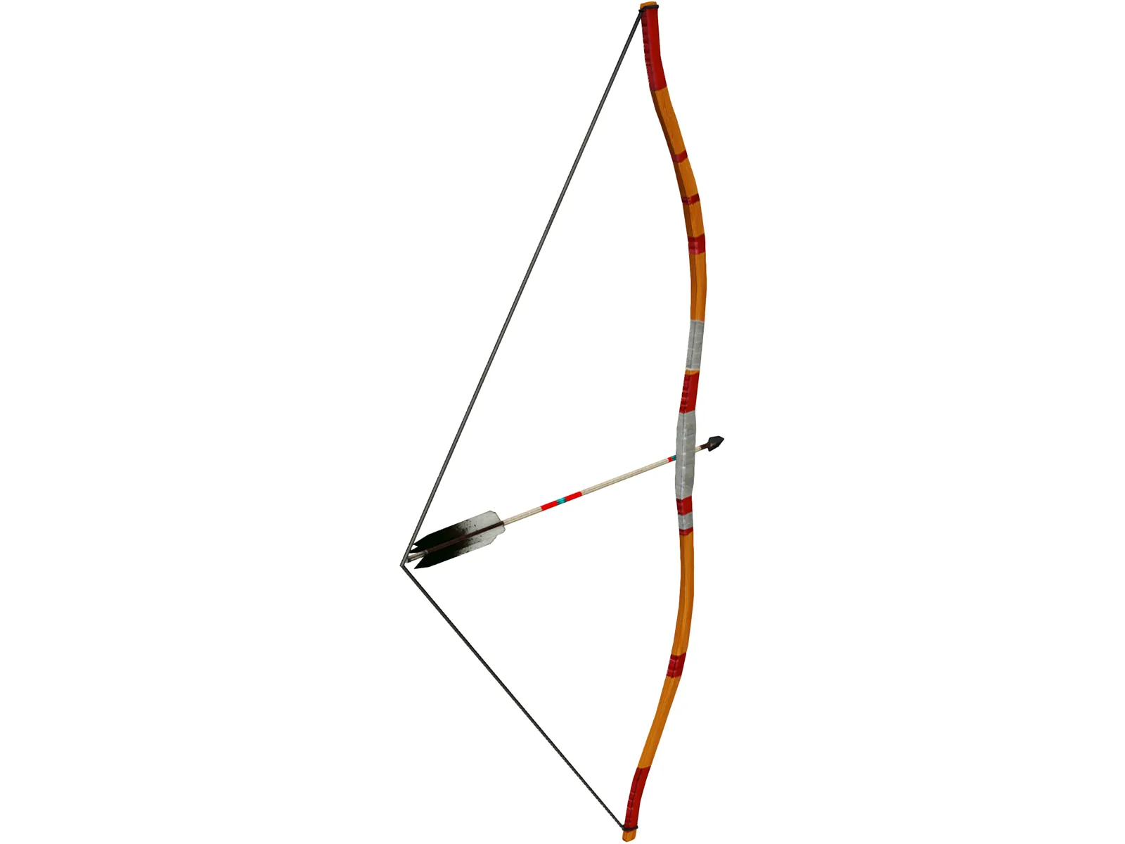 Indian Bow 3D Model main preview