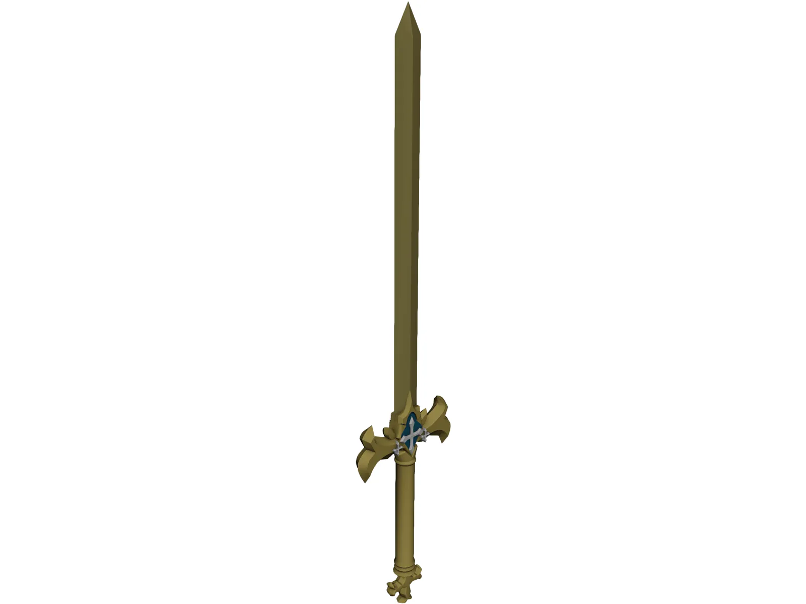 Osmanthus Sword 3D Model main preview