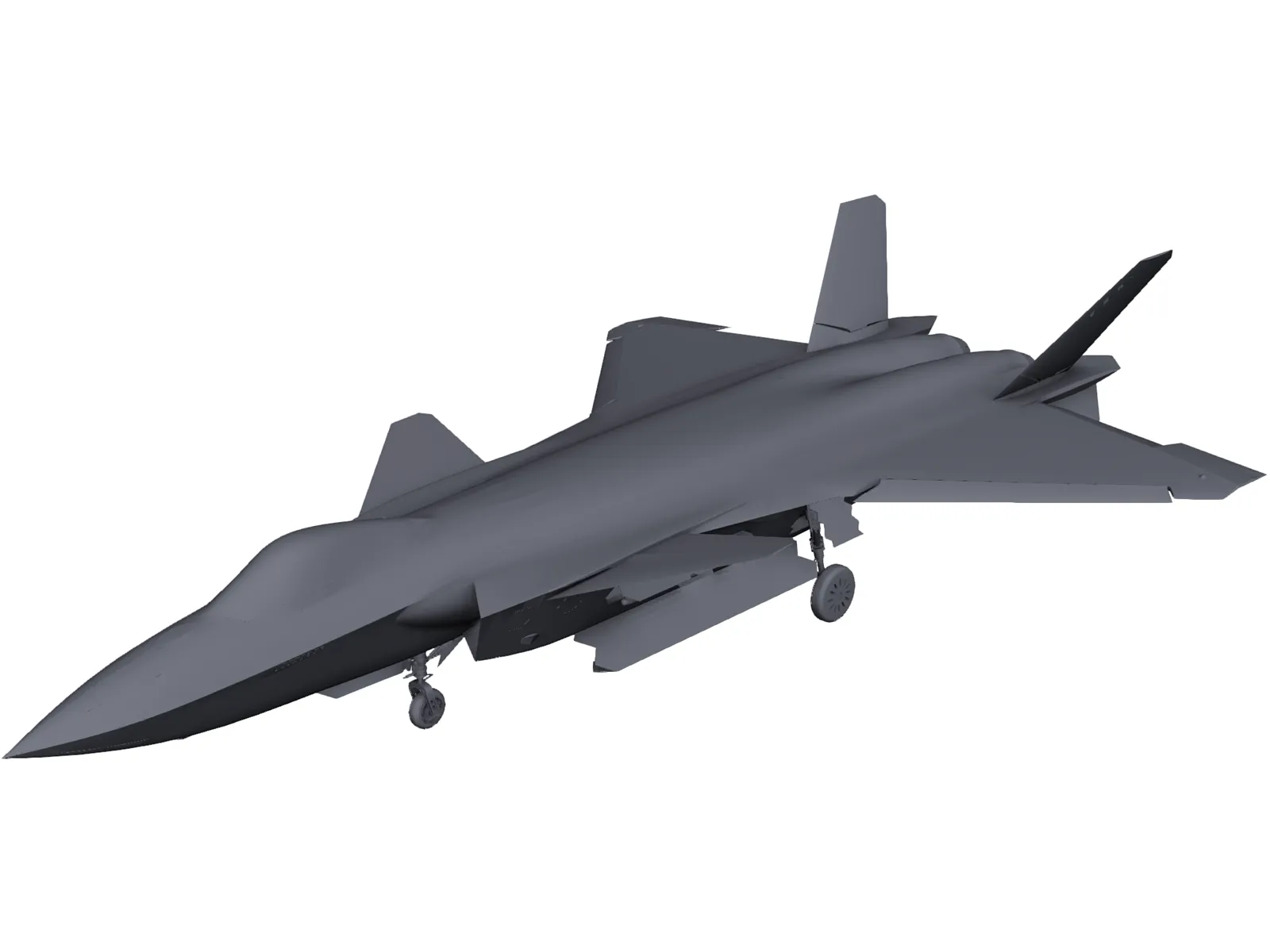Chengdu J-20 3D Model main preview