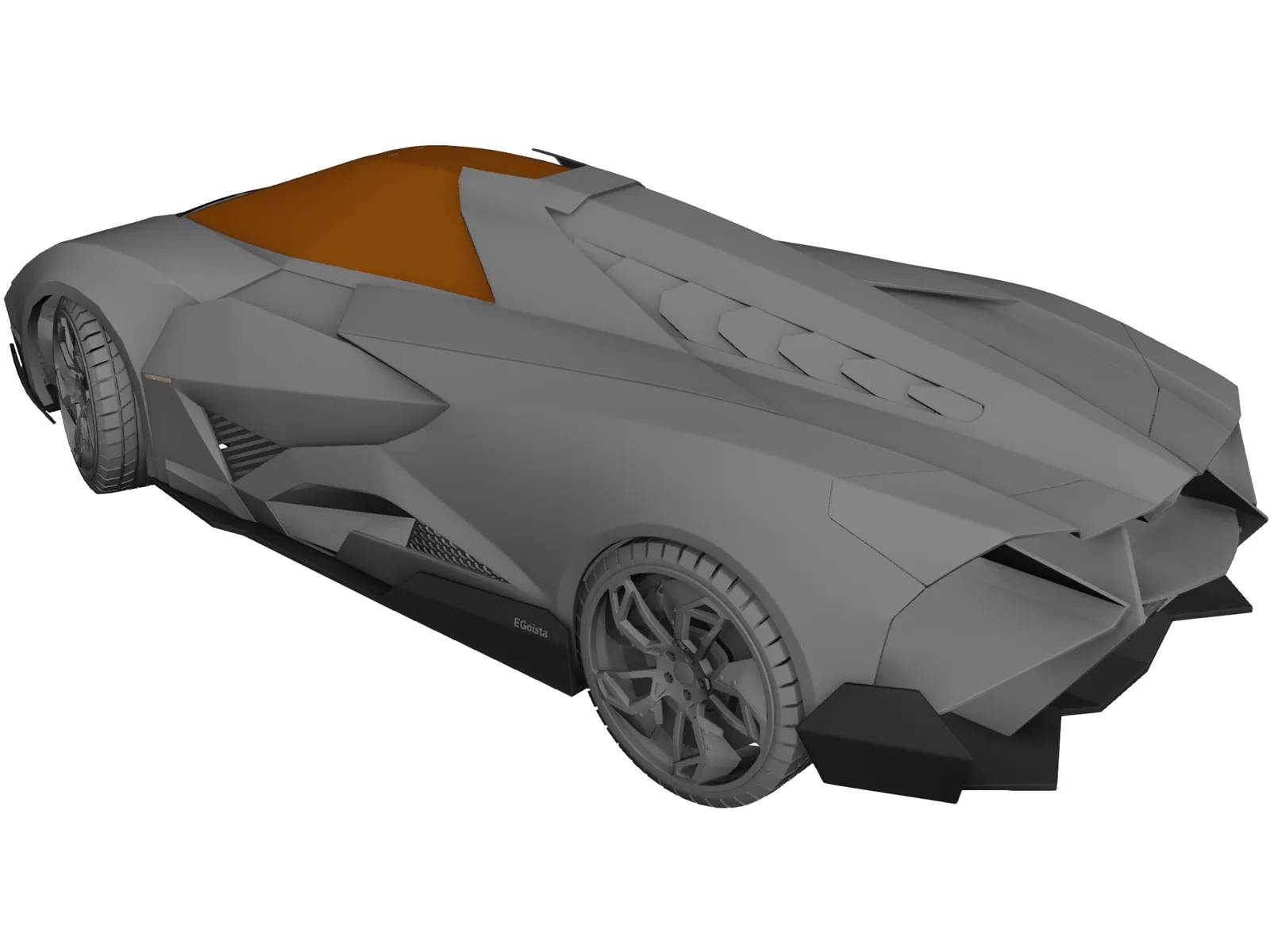 Lamborghini Egoista 3D Model main preview