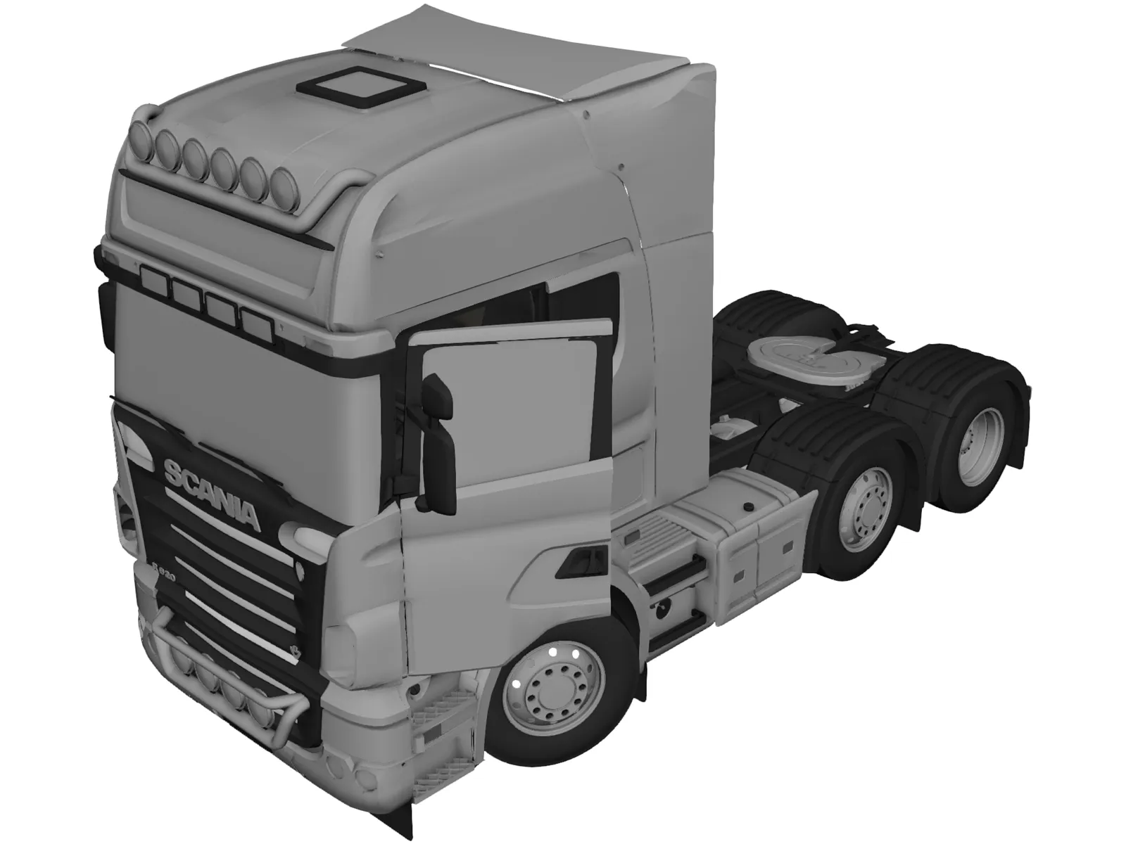 Scania R620 3D Model main preview