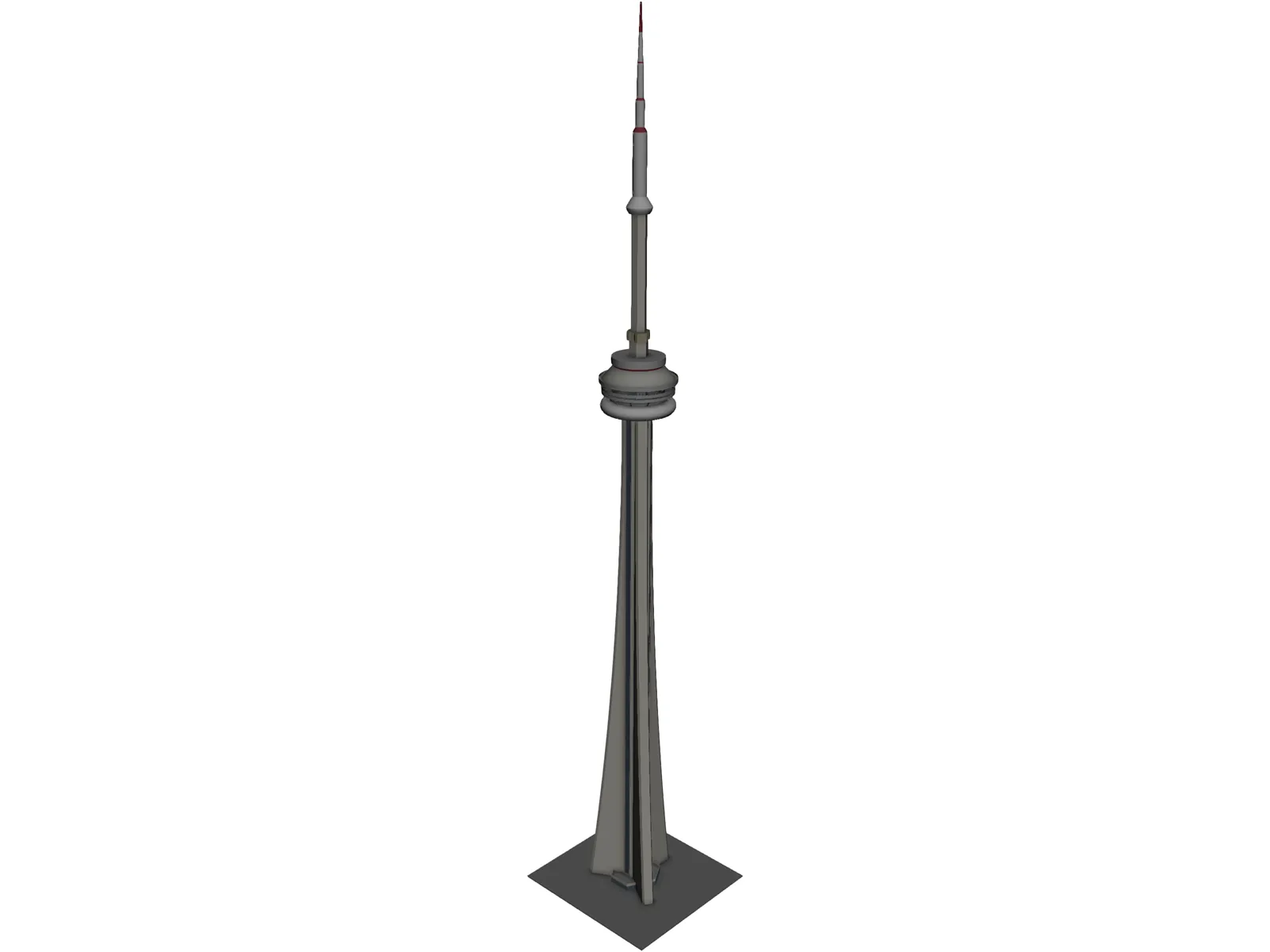 CN Tower 3D Model main preview