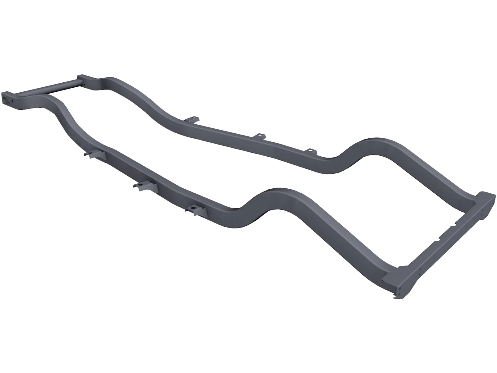Jeep Wrangler TJ Frame 3D Model main preview