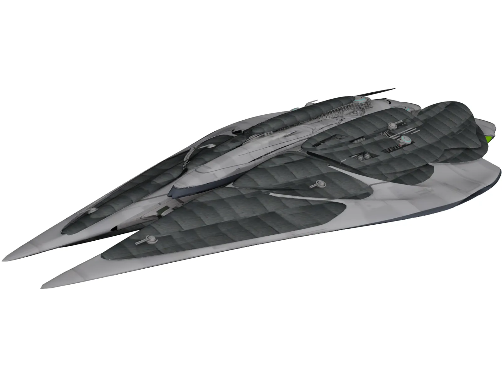 Kamerian Battle Cruiser 3D Model main preview