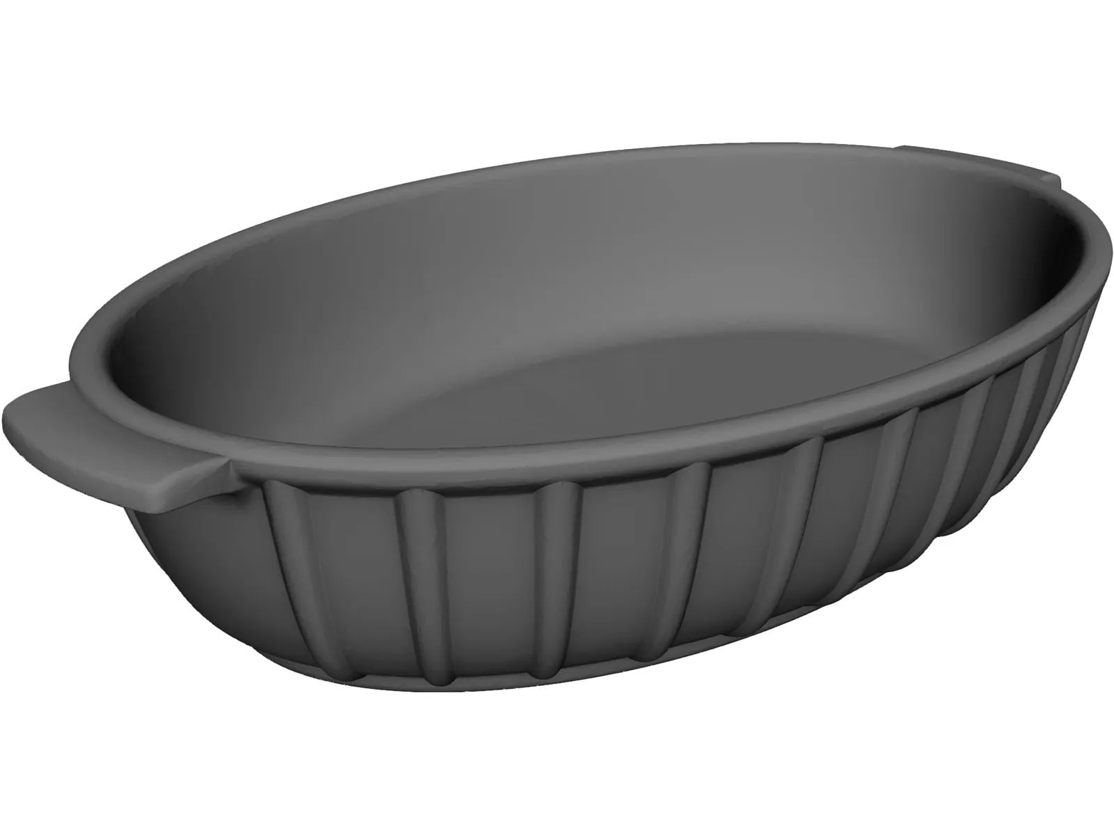 Ceramic Baking Dish 3D Model main preview