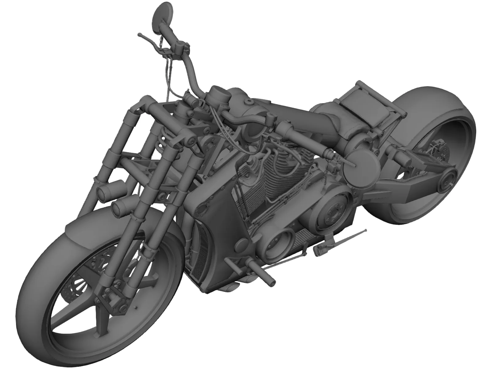 Custom Bike 3D Model main preview