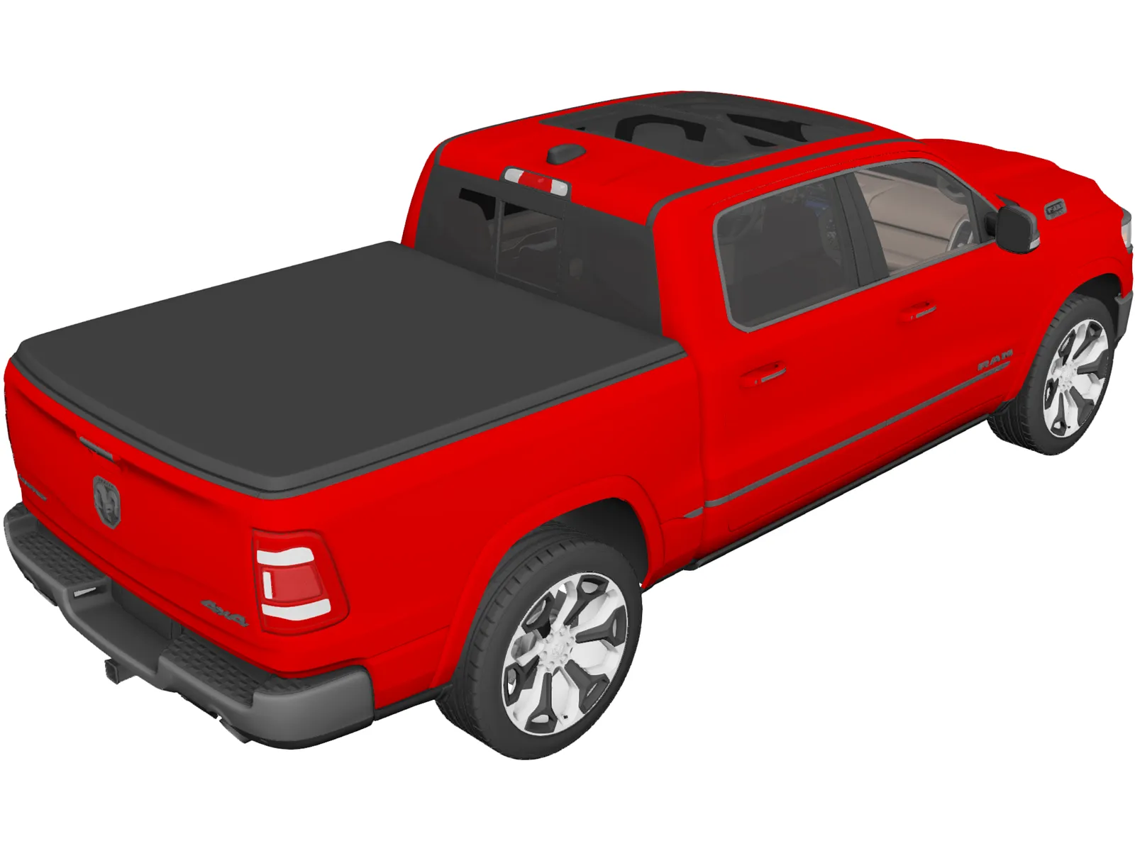Dodge Ram 1500 Limited (2019) 3D Model main preview