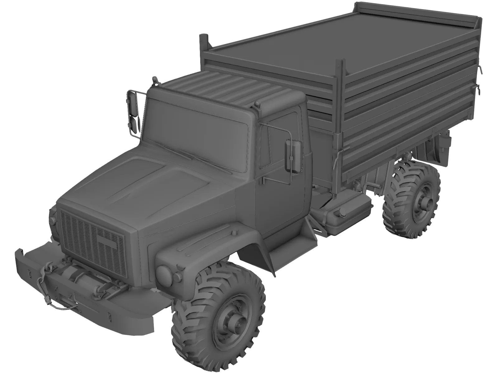 GAZ 33081 3D Model main preview