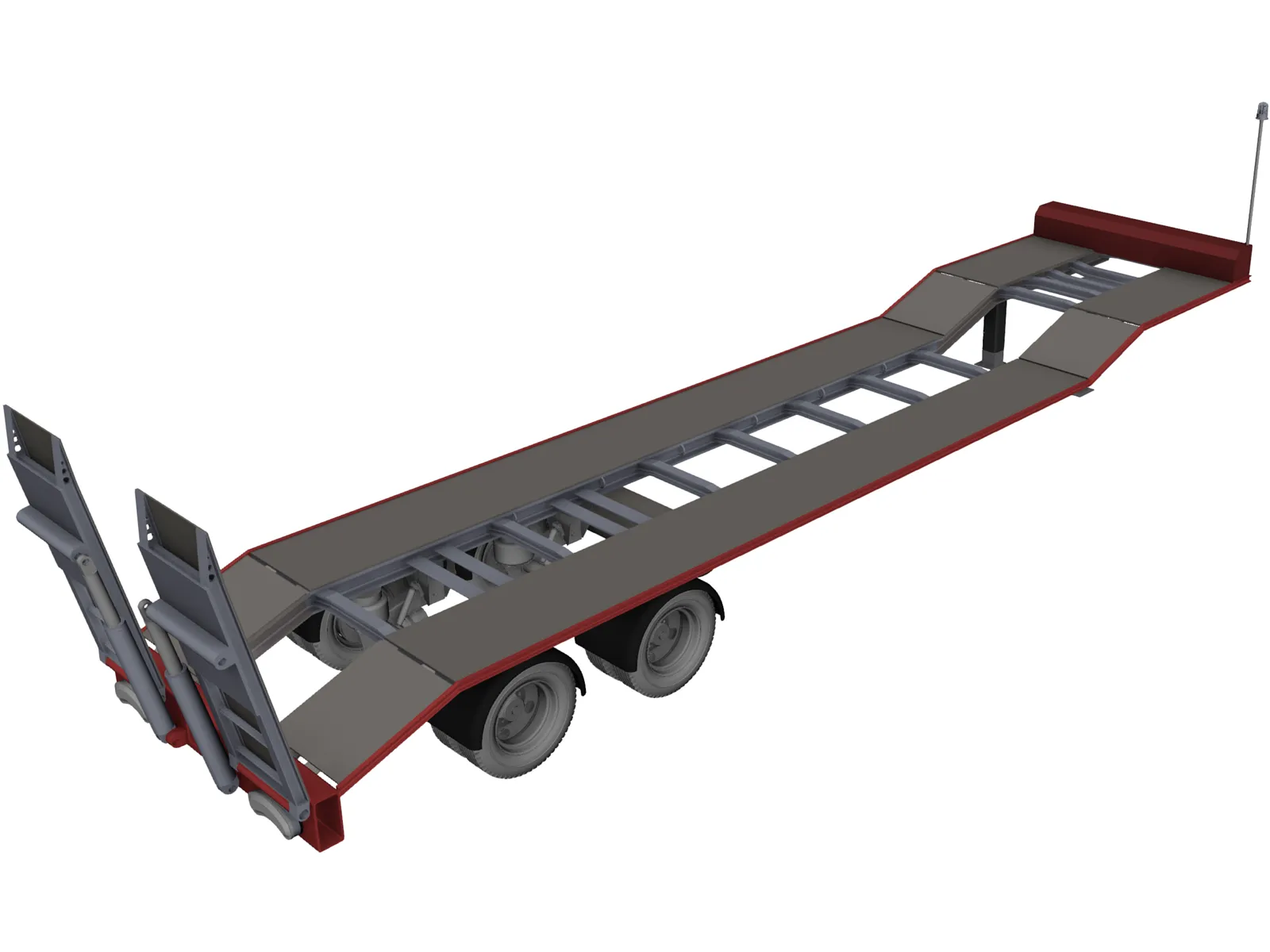 Low Loader 3D Model main preview