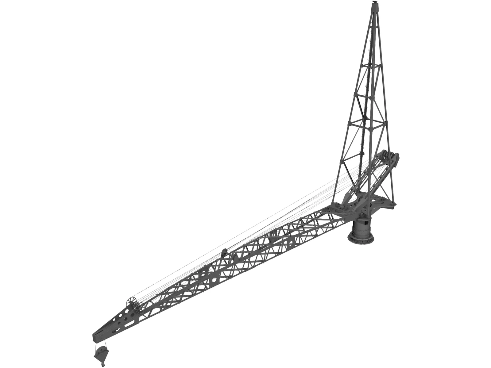 Crane 3D Model main preview
