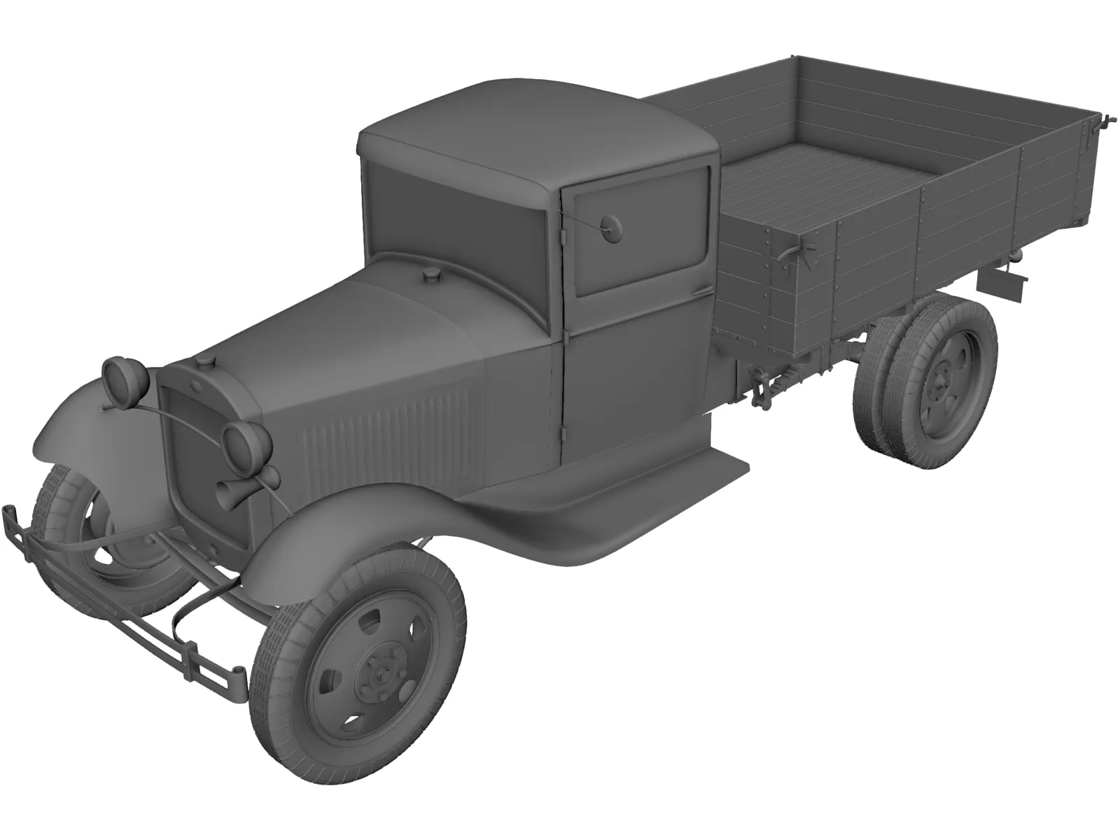 Gaz AA 3D Model main preview