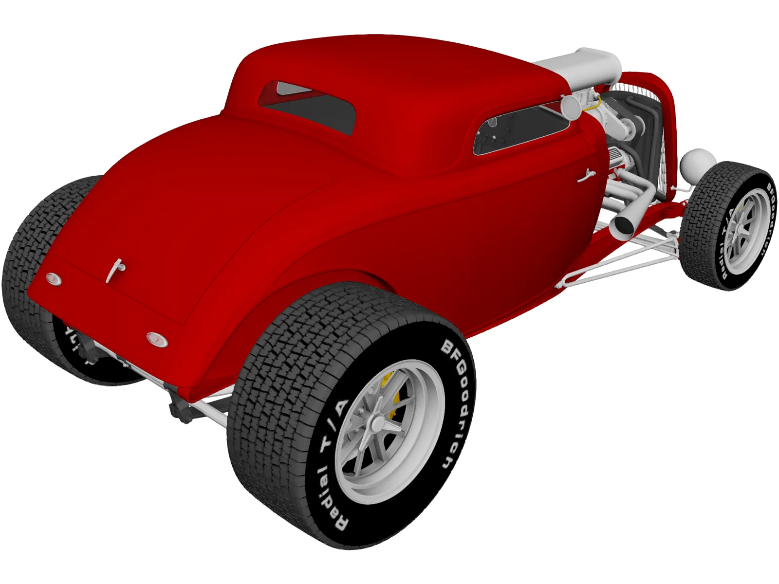 Ford Hotrod Coupe (1934) 3D Model main preview