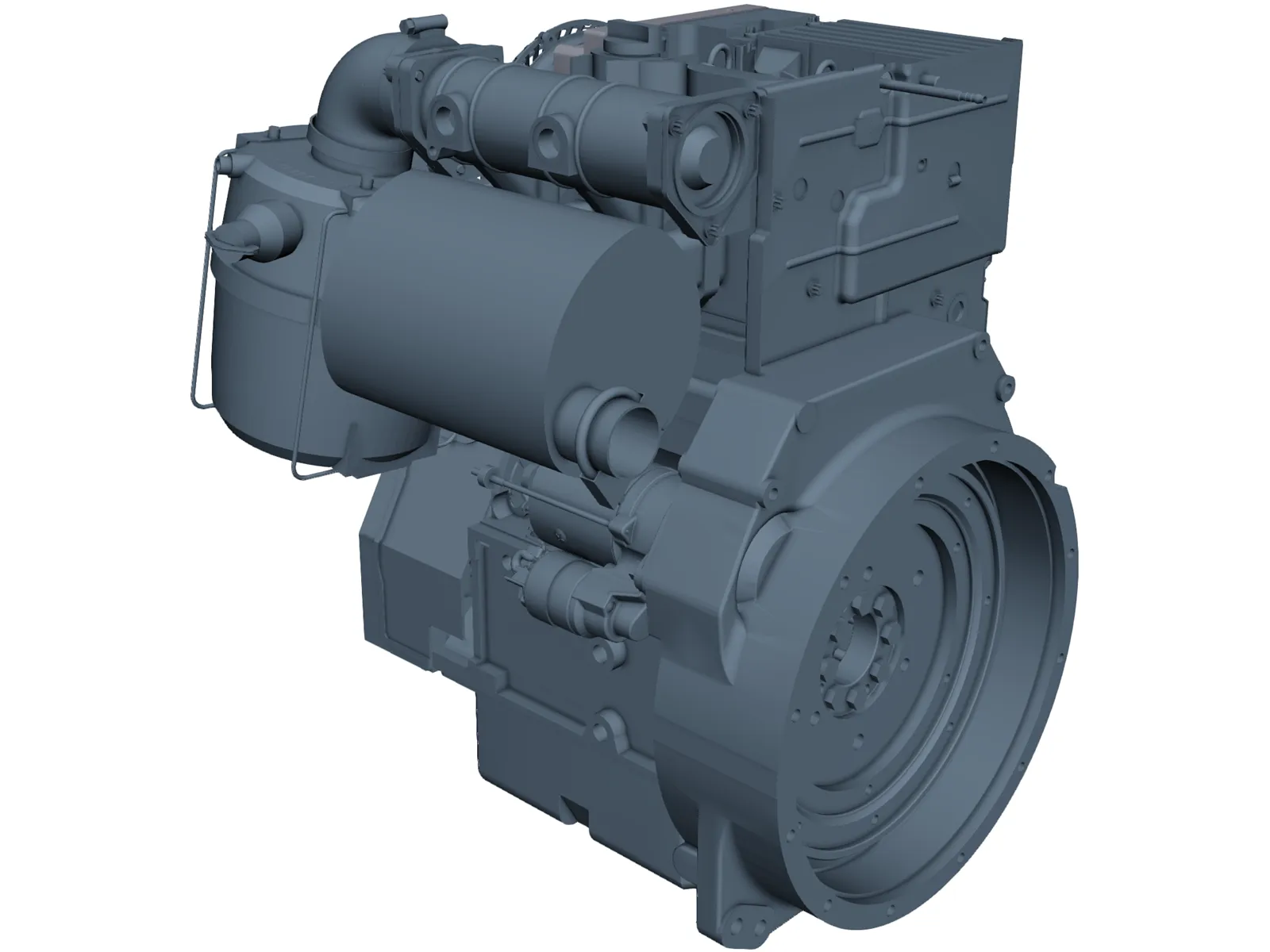 Deutz D2011 L02 Engine 3D Model main preview