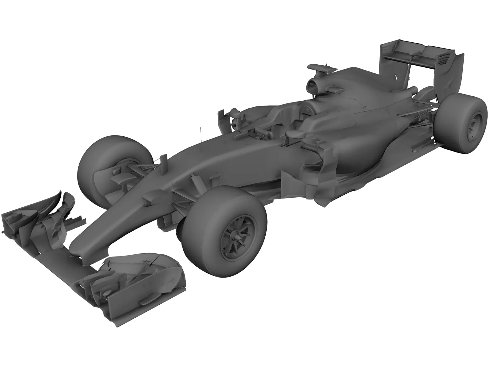 Mercedes-Benz F1 W06 Hybrid (2015) 3D Model main preview