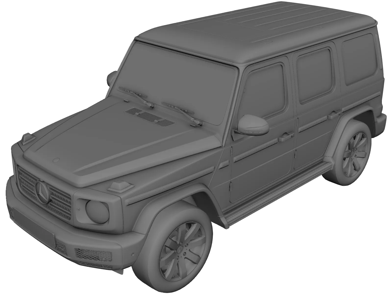 Mercedes-Benz G500 G-Class (2019) 3D Model main preview
