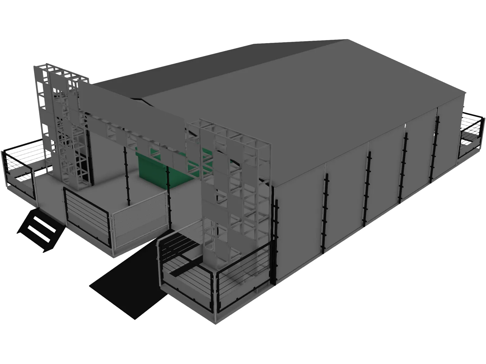 Outdoor Stand 3D Model main preview
