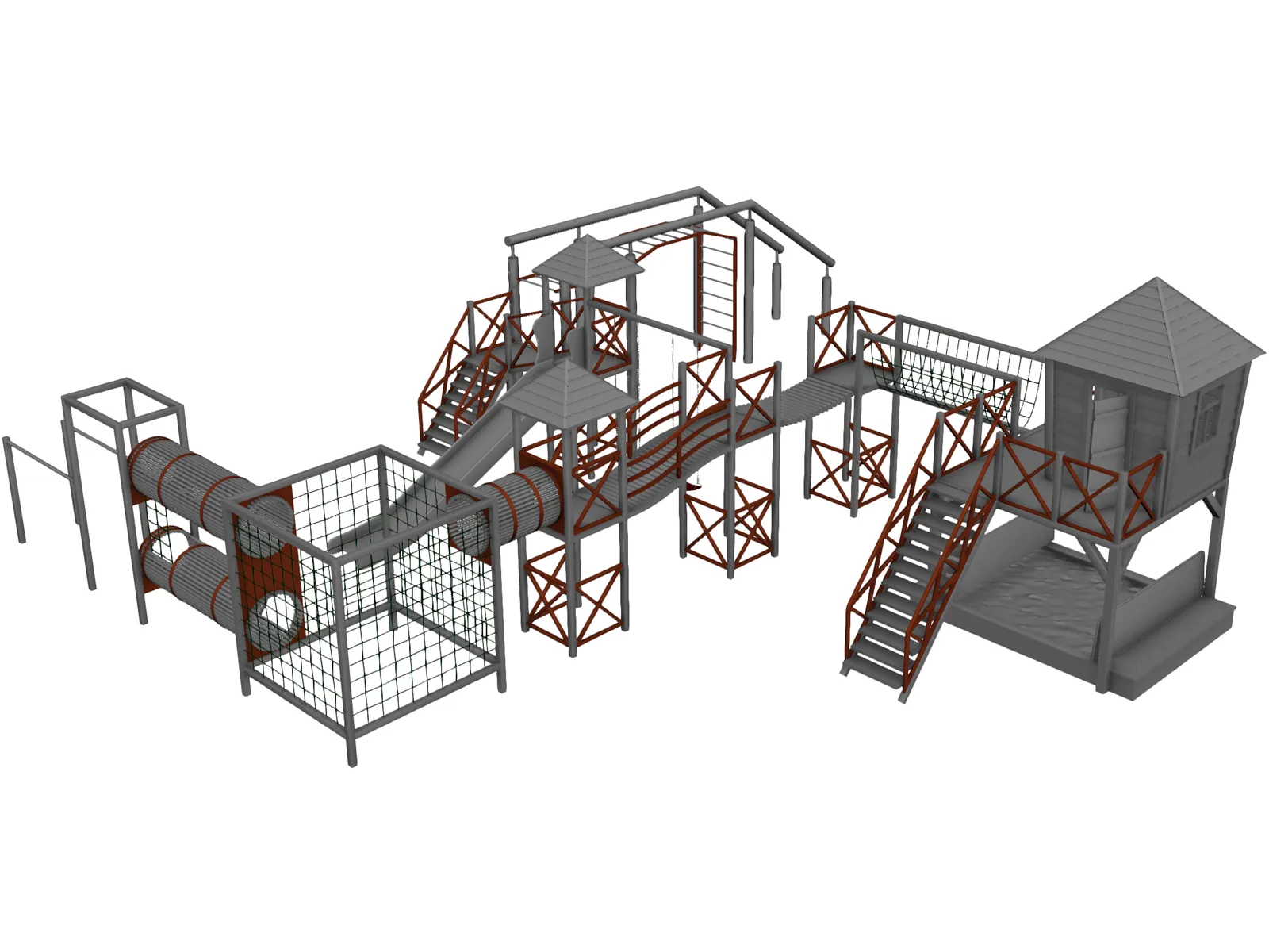 Kids Area 3D Model main preview