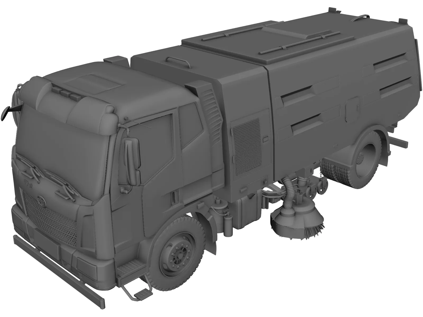 JieFang Road Sweeper 3D Model main preview