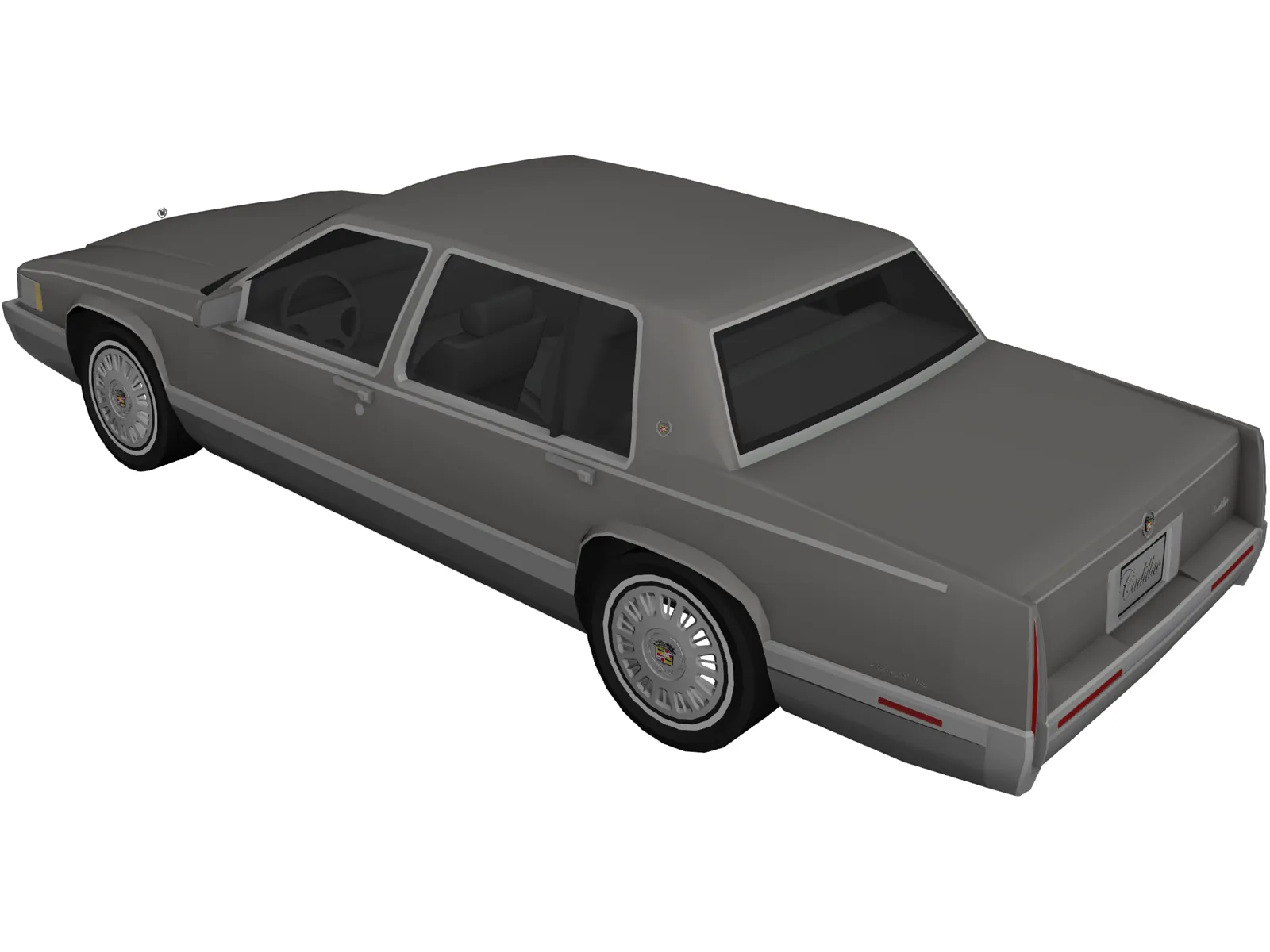 Cadillac Deville (1992) 3D Model main preview