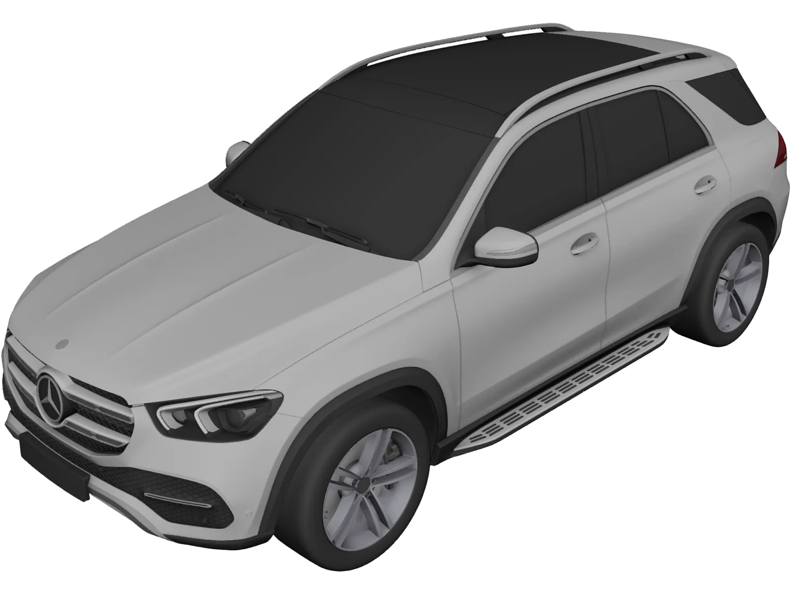 Mercedes-Benz GLE (2020) 3D Model main preview