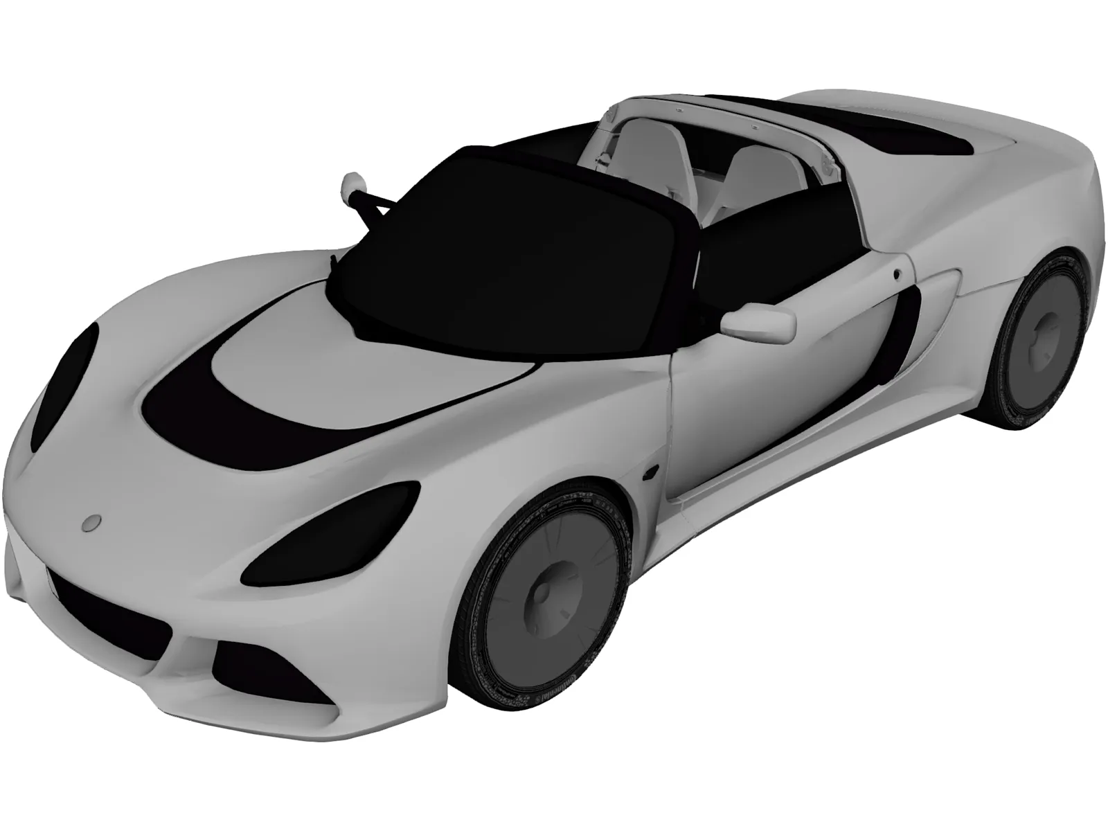 Lotus Exige S Roadster (2013) 3D Model main preview