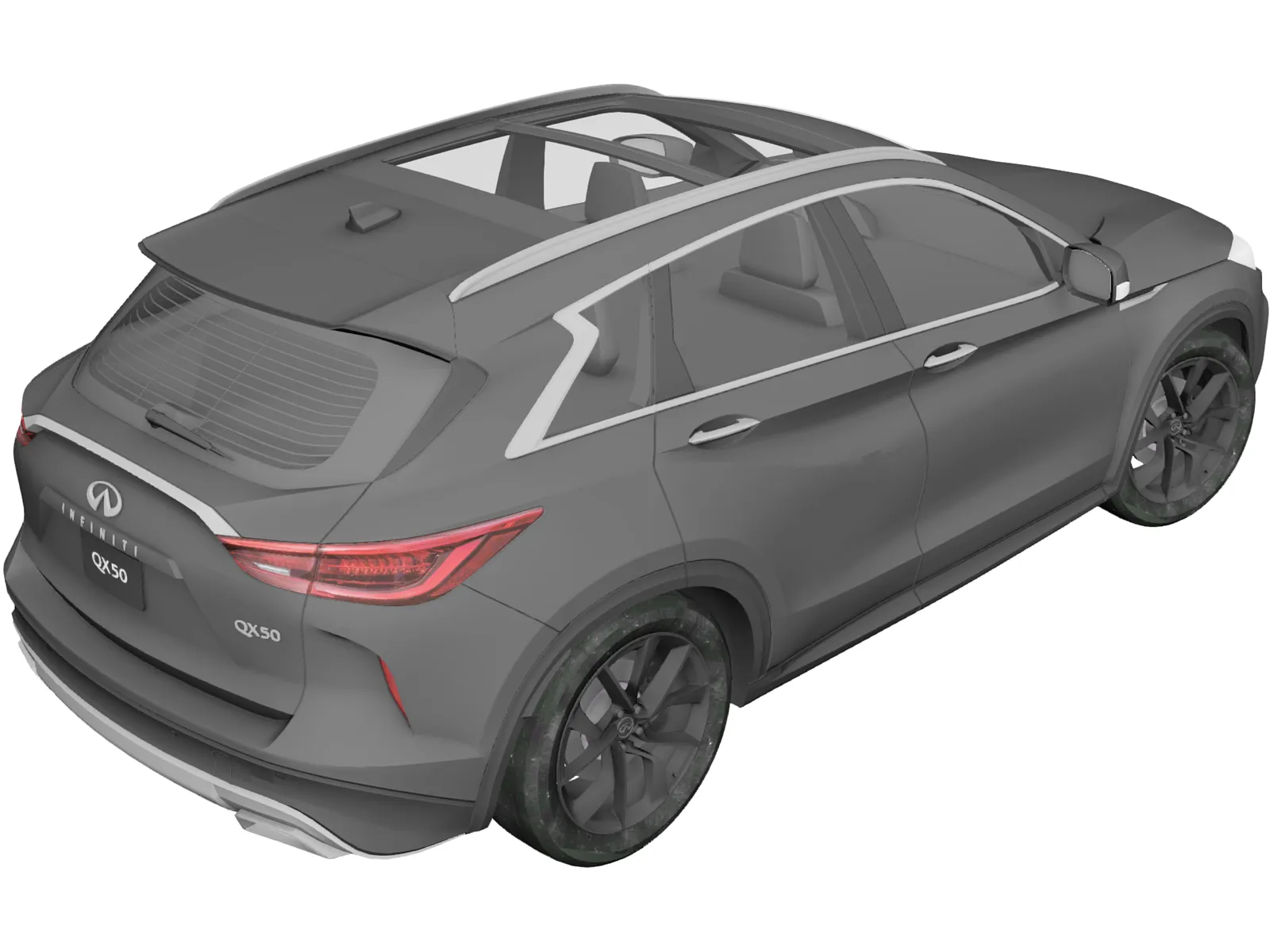 Infiniti QX50 (2019) 3D Model main preview