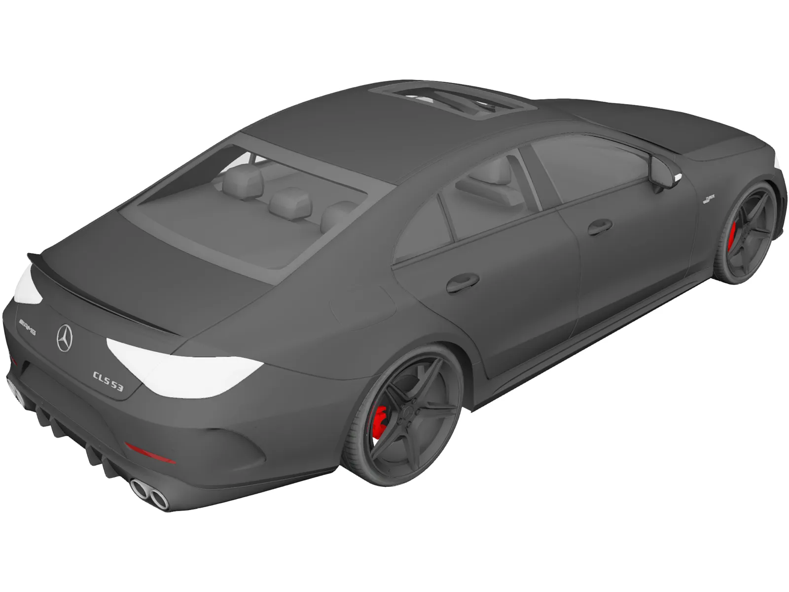 Mercedes-Benz CLS53 AMG (2019) 3D Model main preview