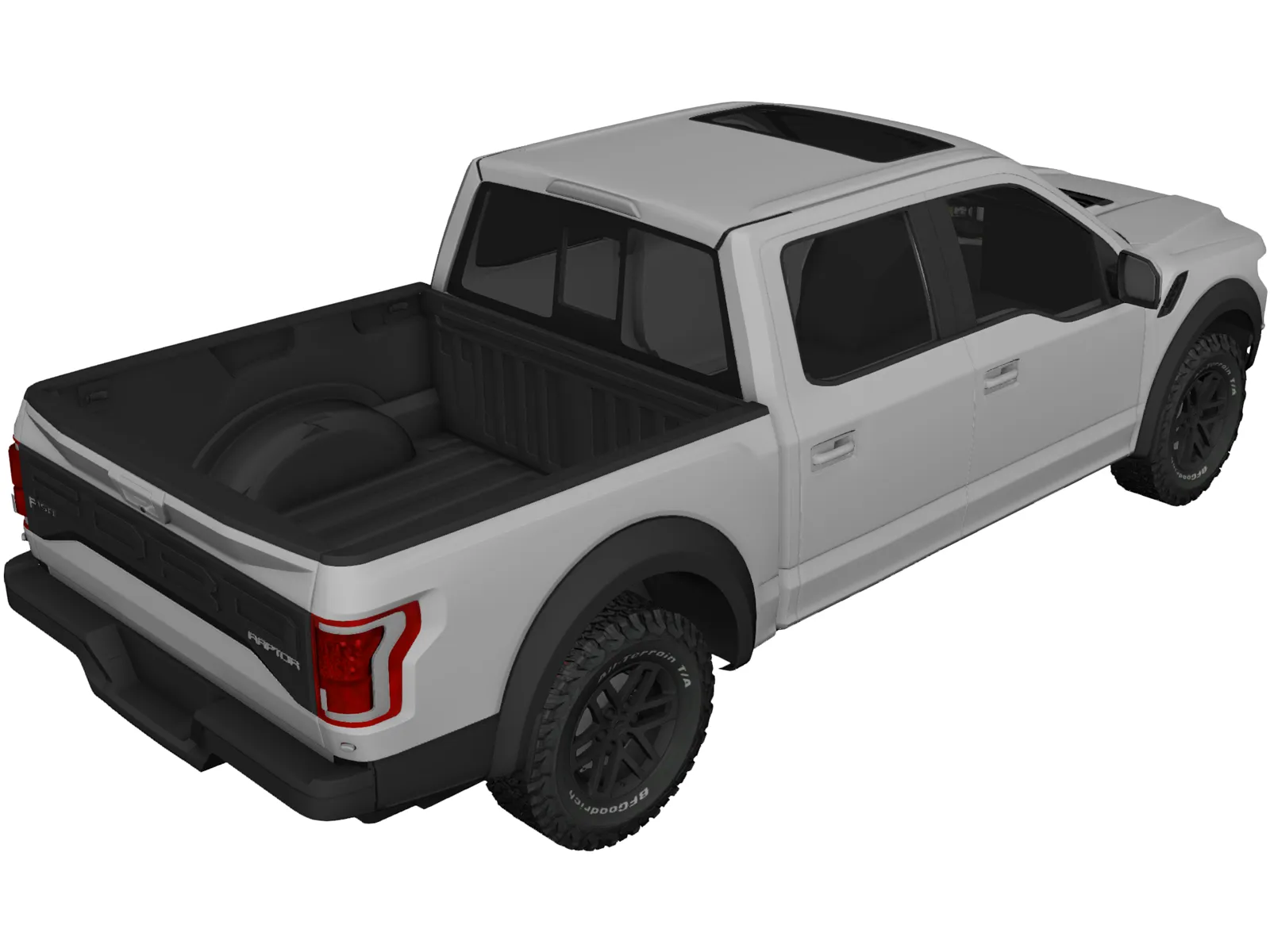 Ford F-150 Raptor (2017) 3D Model main preview