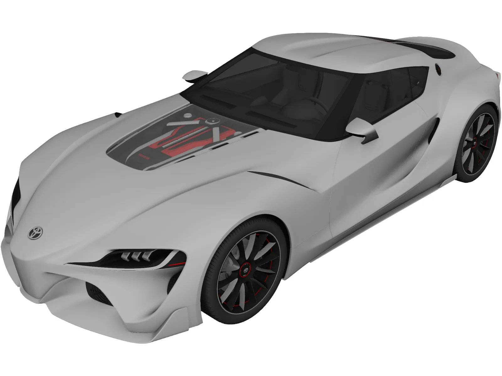 Toyota Supra FT-1 Concept 3D Model main preview