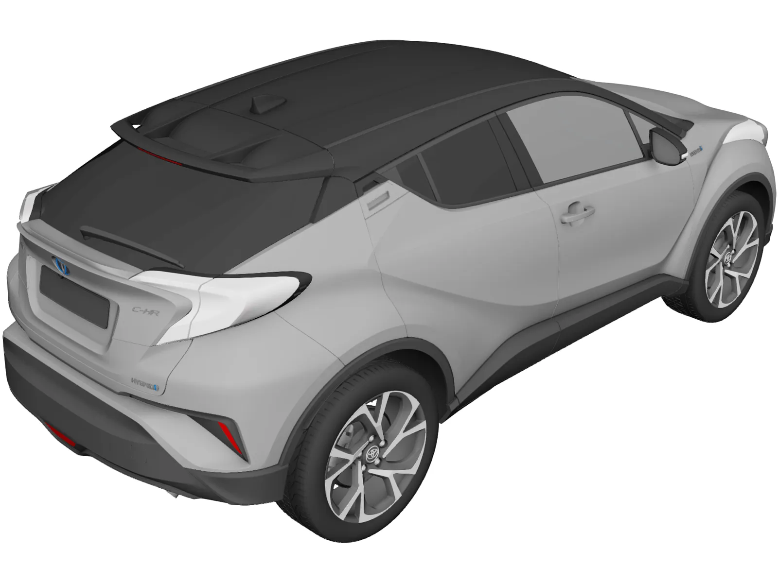 Toyota C-HR (2017) 3D Model main preview