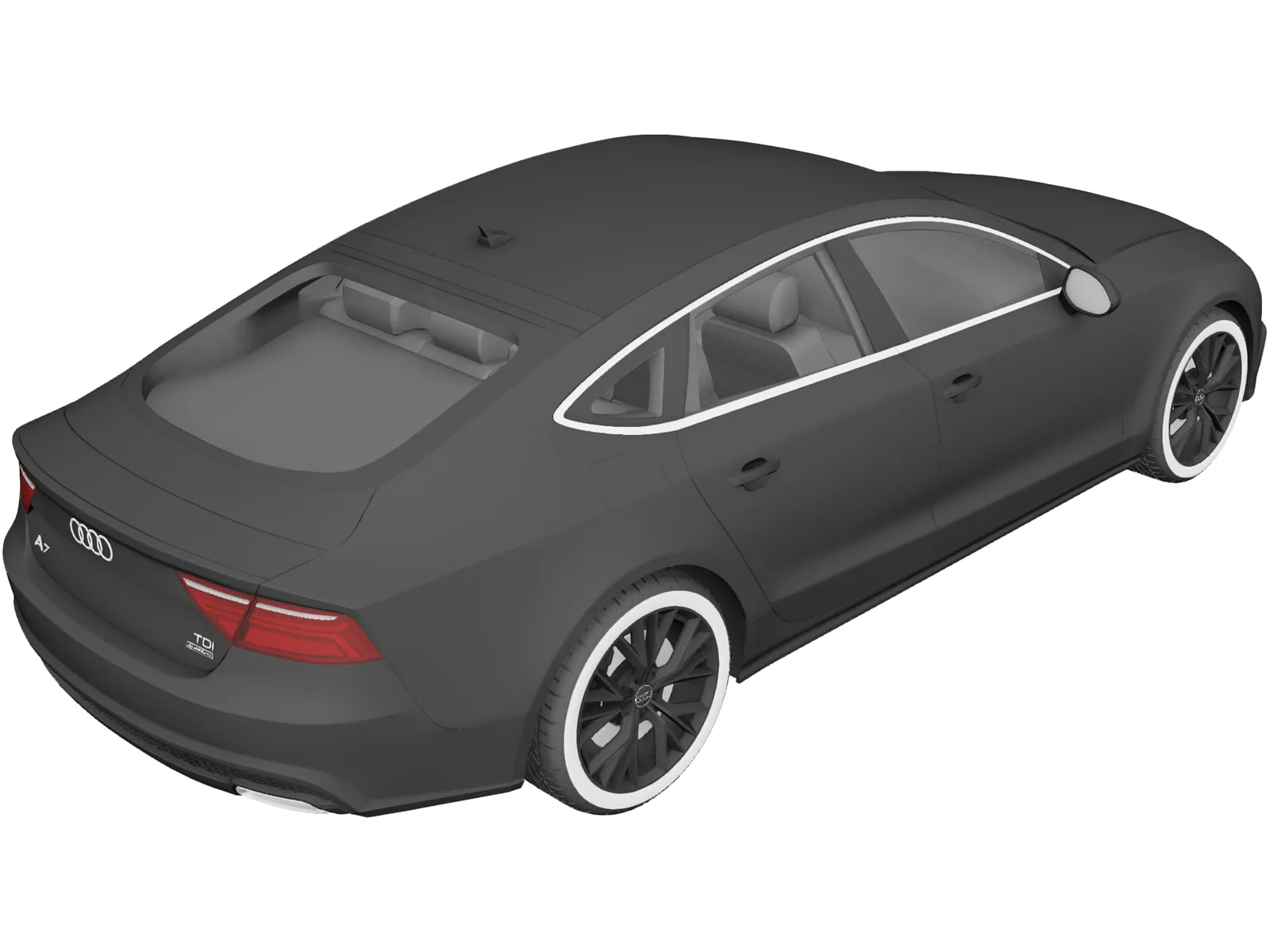 Audi A7 Sportback (2015) 3D Model main preview