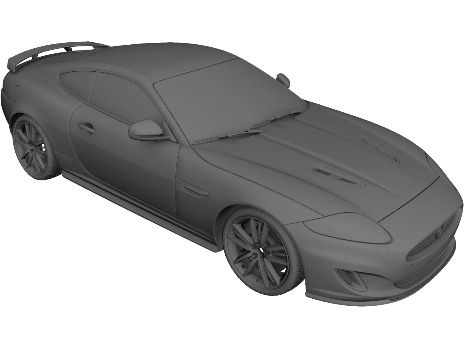 Jaguar XK 3D Model main preview