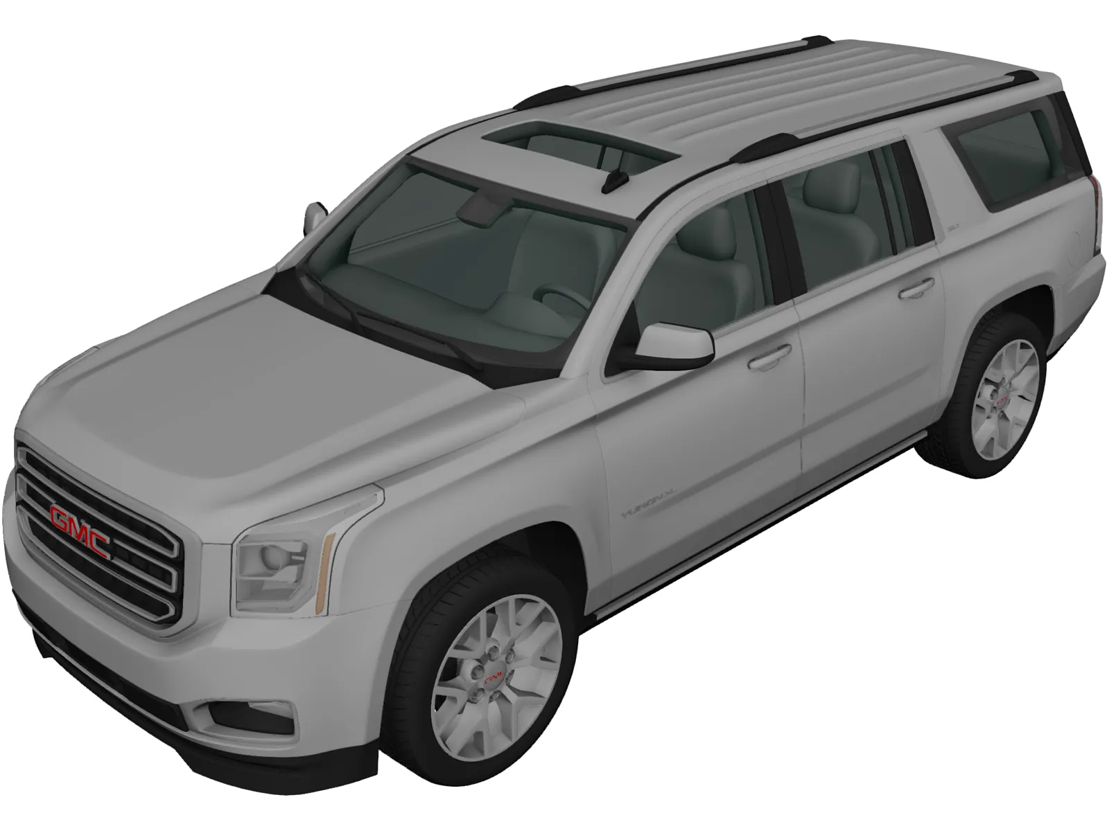 GMC Yukon XL (2014) 3D Model main preview