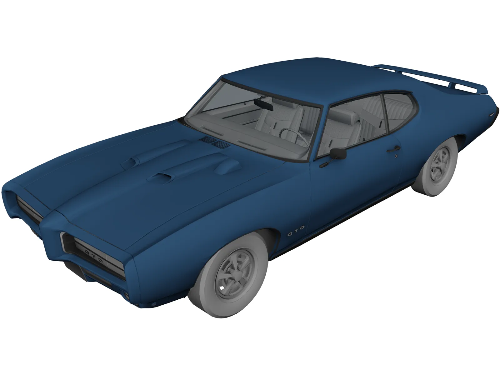 Pontiac GTO Judge Hard Top 3D Model main preview