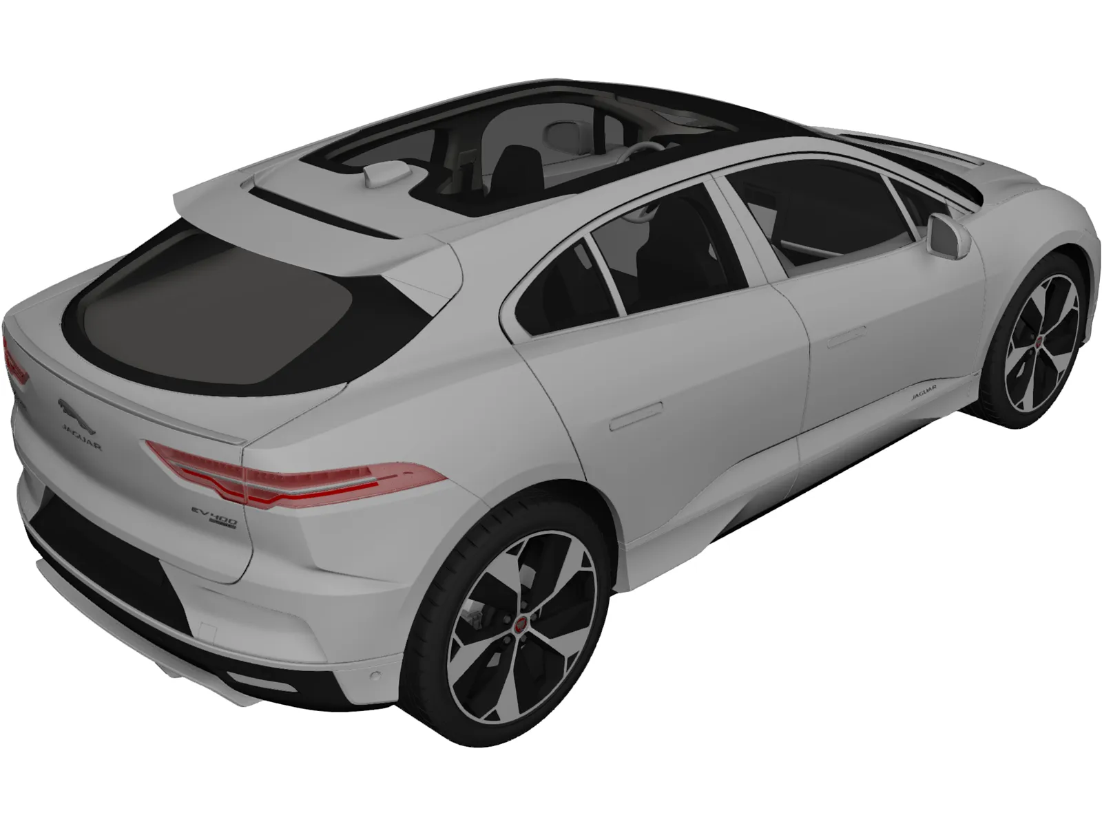 Jaguar I-Pace (2019) 3D Model main preview