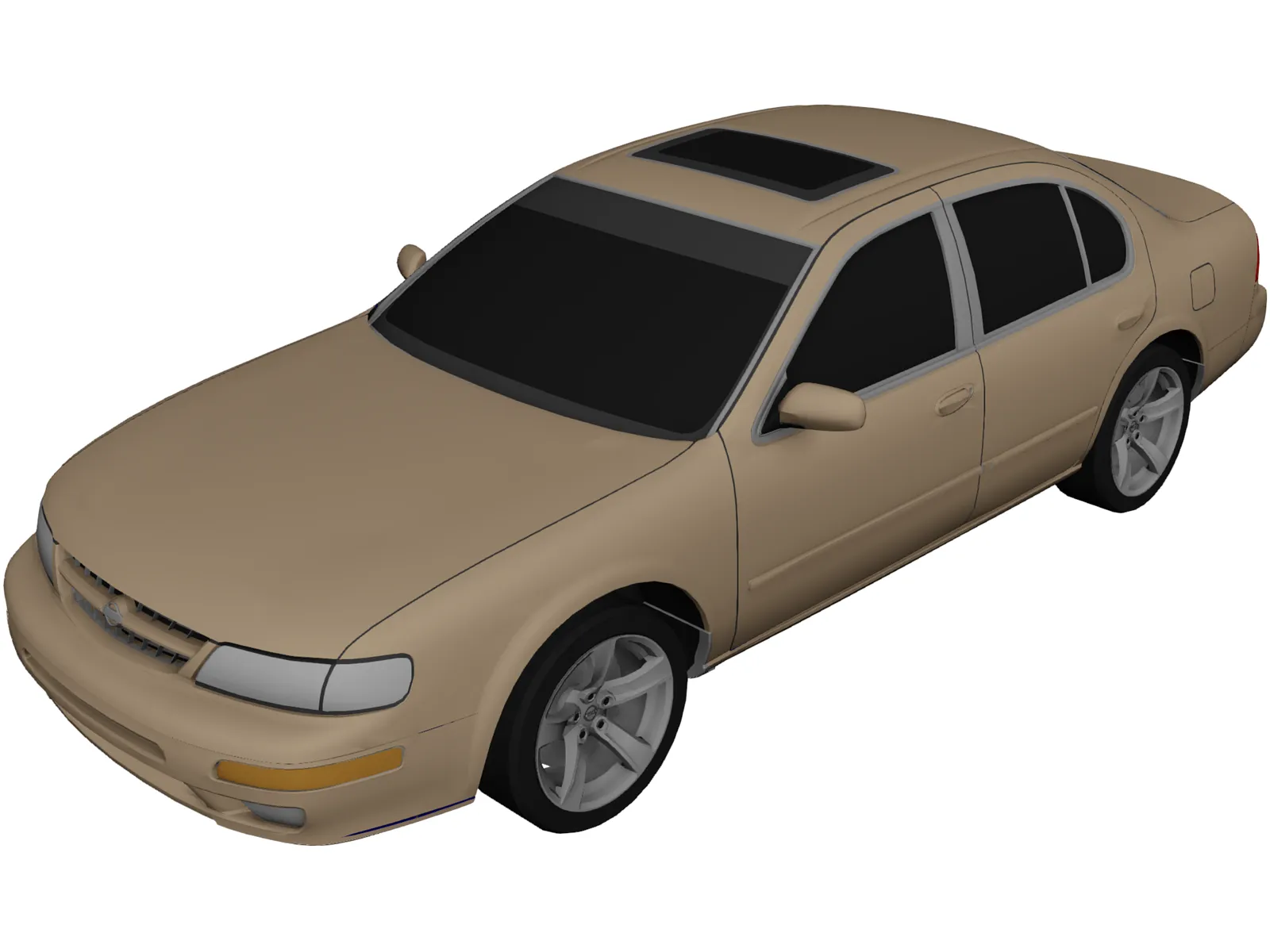 Nissan Maxima GLE (1998) 3D Model main preview
