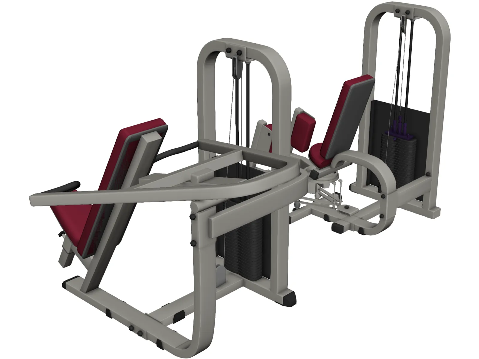 Shoulder Press 3D Model main preview