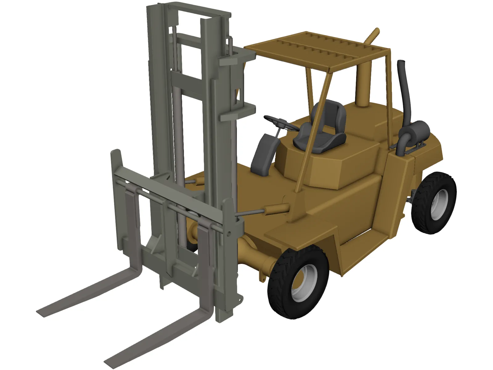 Fork Lift 3D Model main preview