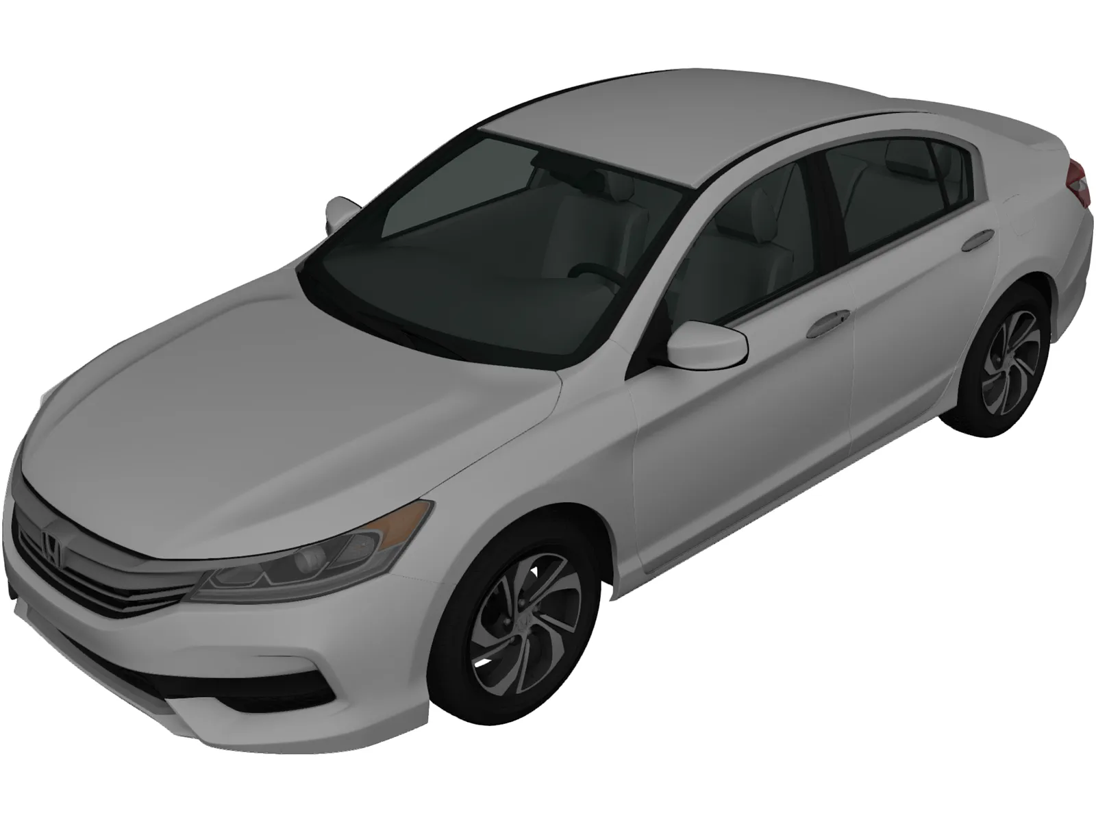 Honda Accord 2016 3D Model main preview